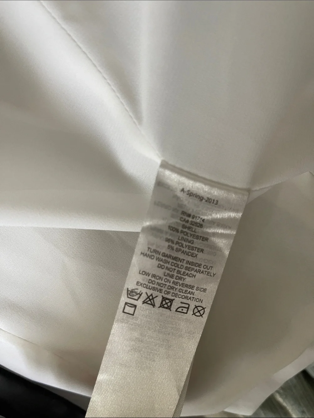 A/X Armani Exchange White Blazer with Black Satin Lapel